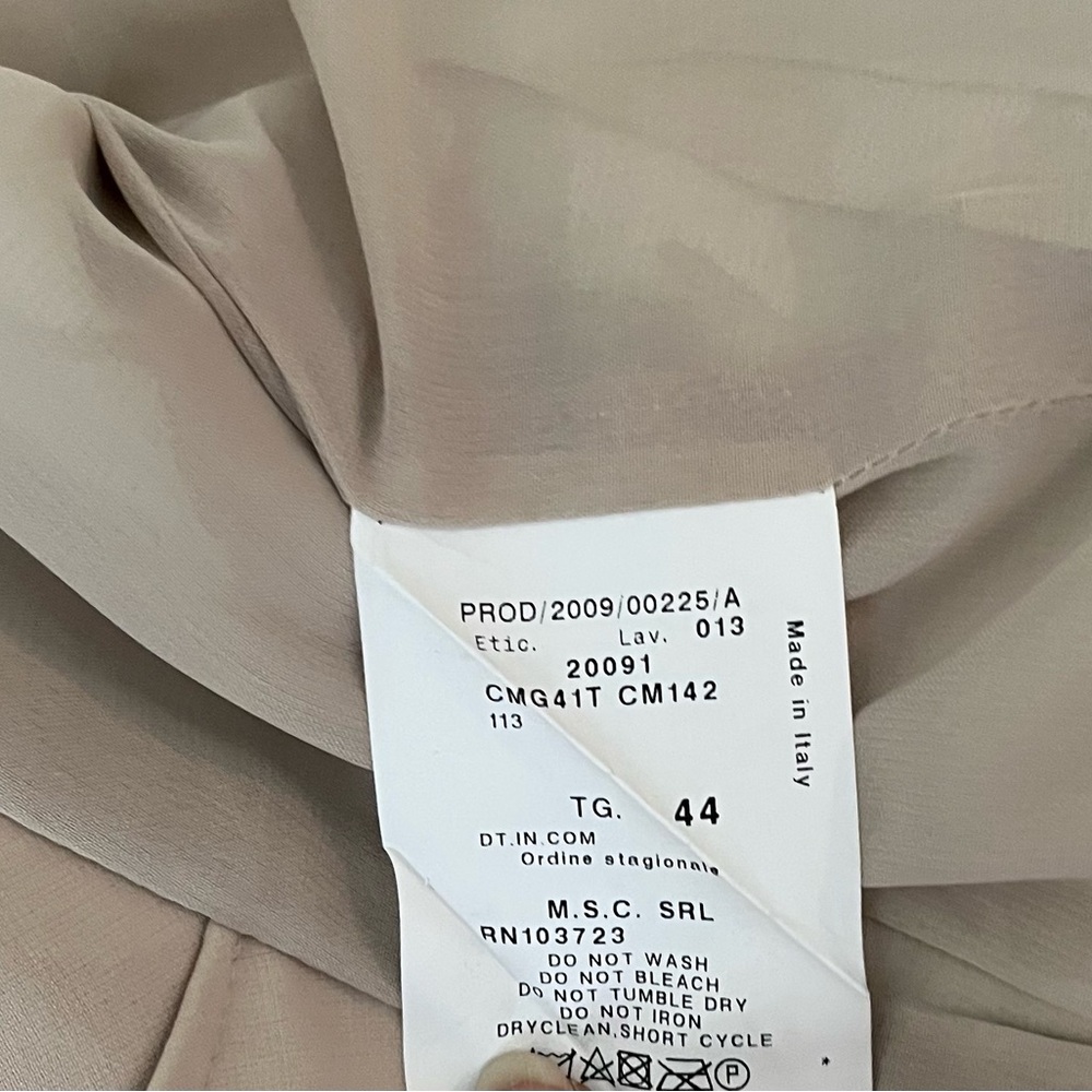 Armani Floral Champagne & Beige Patterned Jacket Sz 44 - Picture 5 of 7